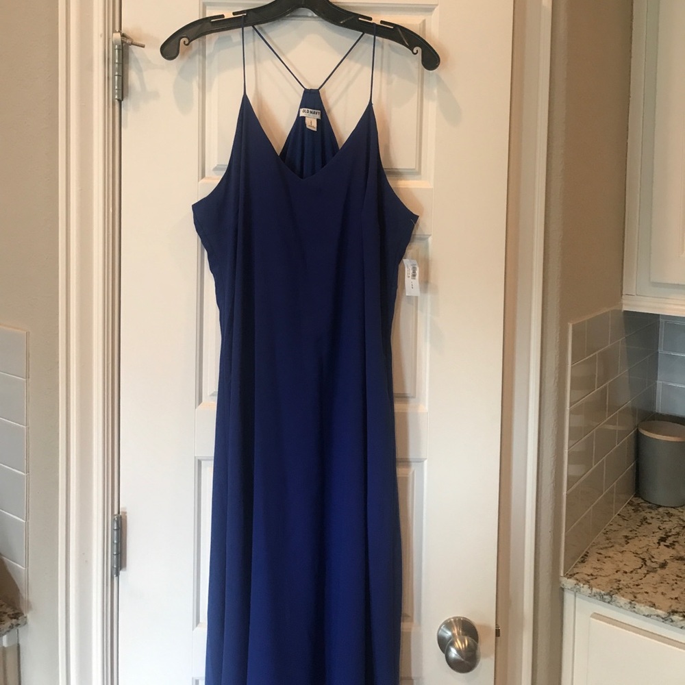 Cobalt blue, racer back maxi